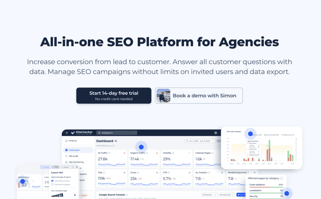 Sitechecker homepage