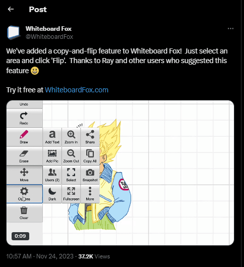 Feedback loop: Crediting customers and announcing improvements.

