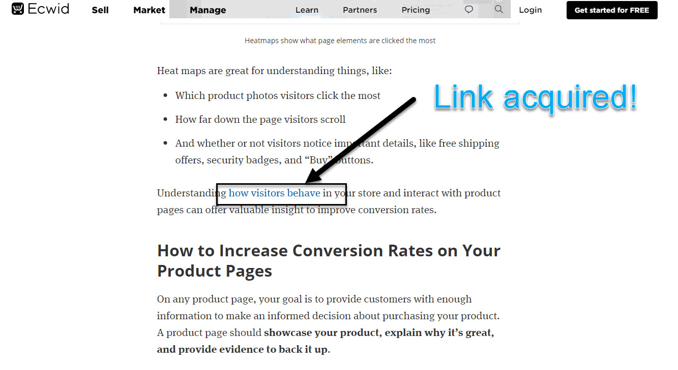 uSERP case study Hotjar backlink