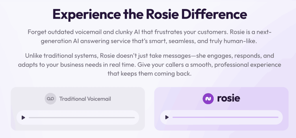 screenshots from heyrosie