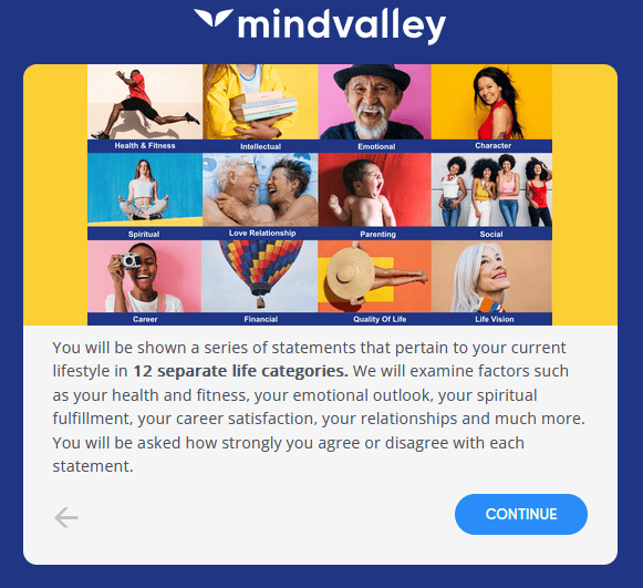 Mindvalley life quiz.