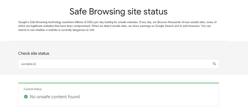 Google transparency report: Safe browsing
