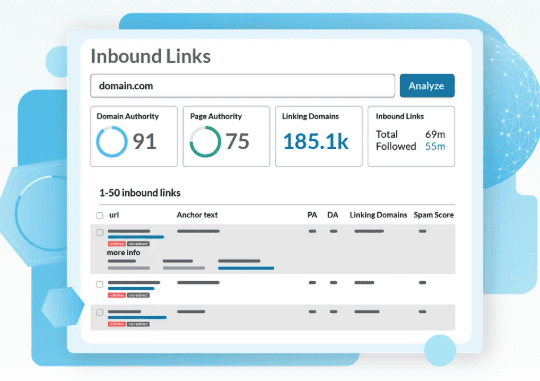 Moz’s Link Explorer

