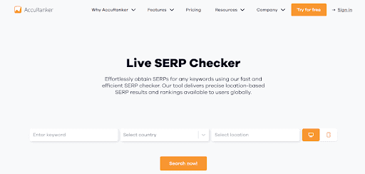 An example of an SEO tool you can use to conduct SEO research and track keyword rankings.
