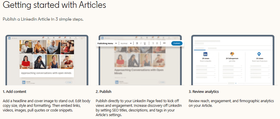 LinkedIn articles
